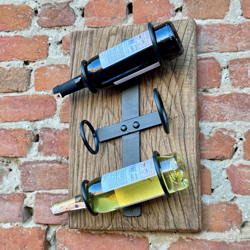 Rustic Wine Rack for Wall - Etsy