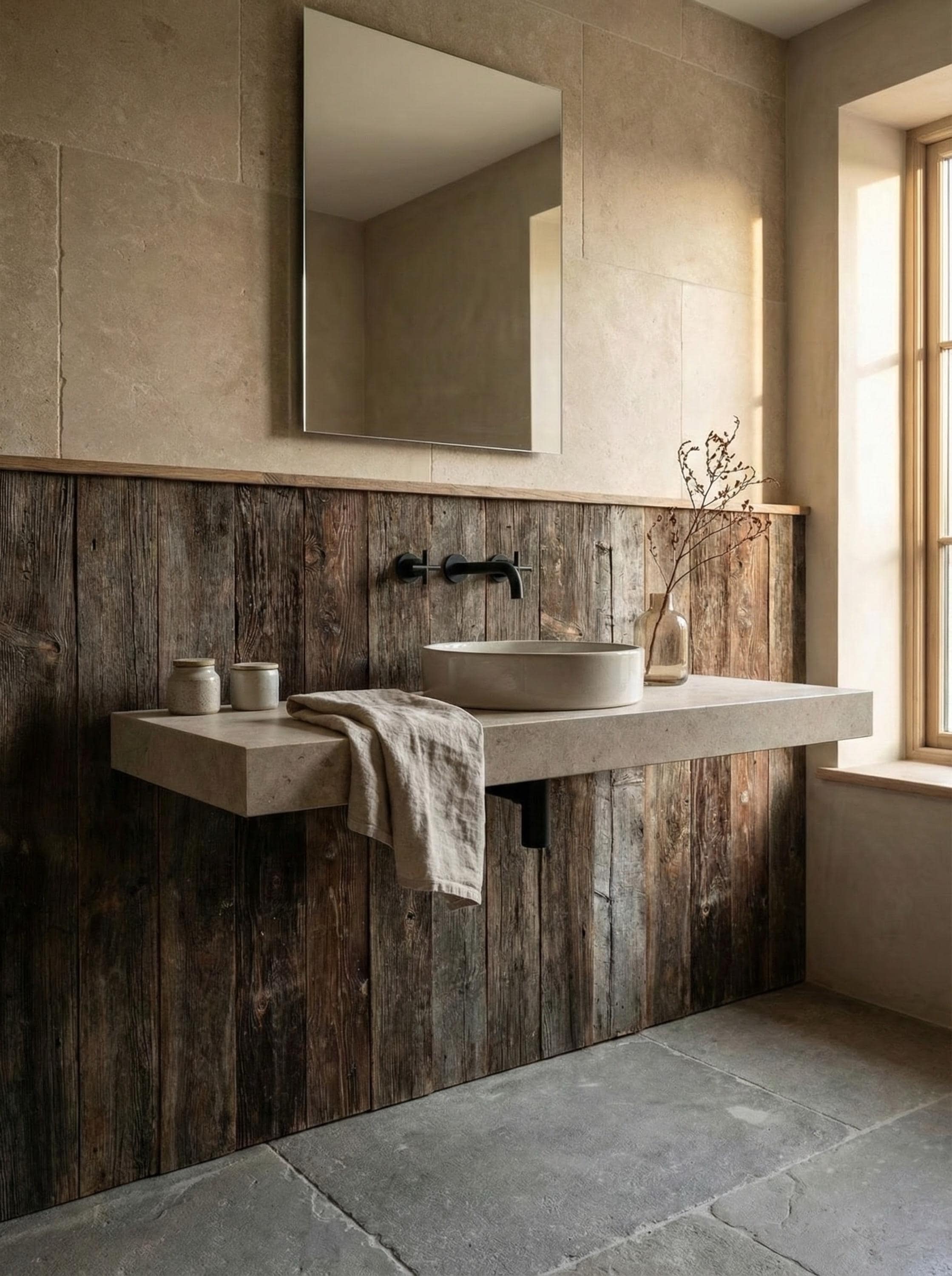 Reclaimed Barn Wood Wall Panels – Aged Grey Finish for Interior Accent ...