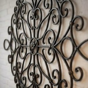 Blacksmith Crafted Wrought Iron Wall Art – Timeless Statement Piece image 3