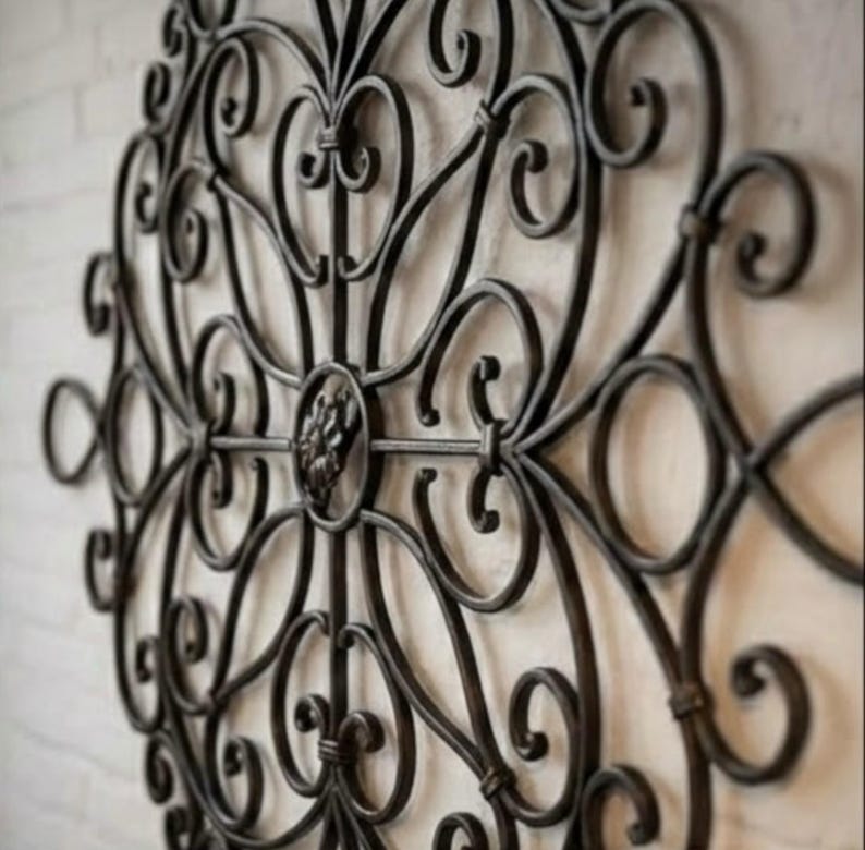 Blacksmith Crafted Wrought Iron Wall Art – Timeless Statement Piece image 3