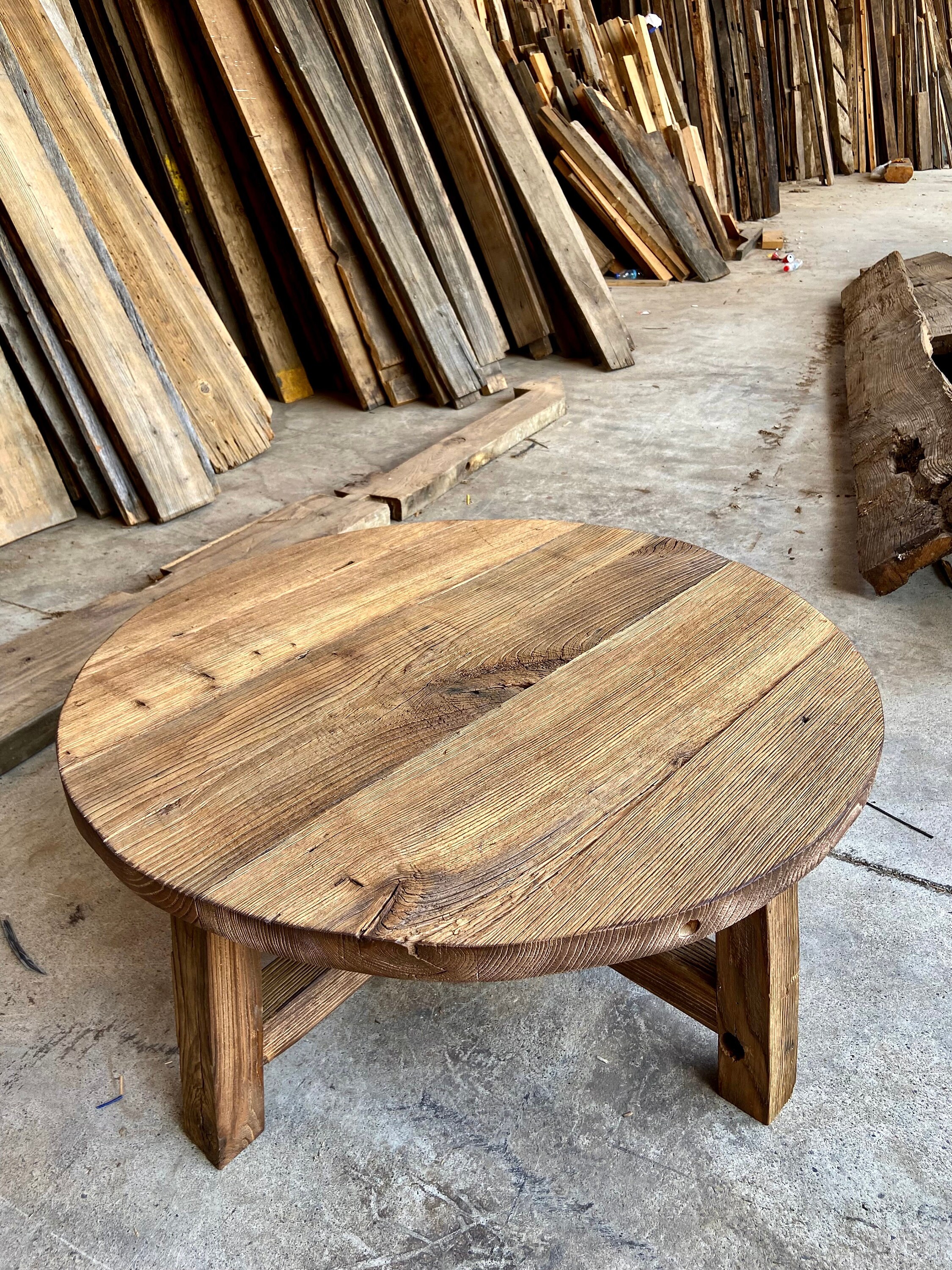 23+ Reclaimed Wood Round Coffee Table