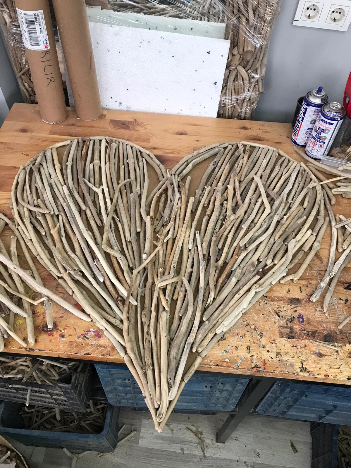 Large Wood Heart Wall Art Wooden Decor Large Wedding Decor Etsy