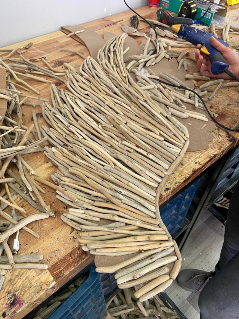 Large Angel Wings Wall Decor Original Driftwood Wall Art for Etsy