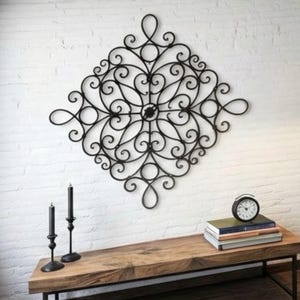 Blacksmith Crafted Wrought Iron Wall Art – Timeless Statement Piece image 11