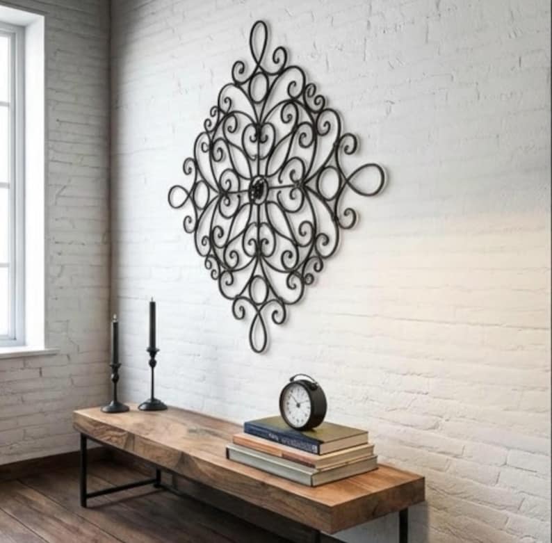 Blacksmith Crafted Wrought Iron Wall Art – Timeless Statement Piece image 4
