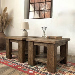 Reclaimed Oak Wood Narrow Console Table: Rustic Entryway Furniture image 18