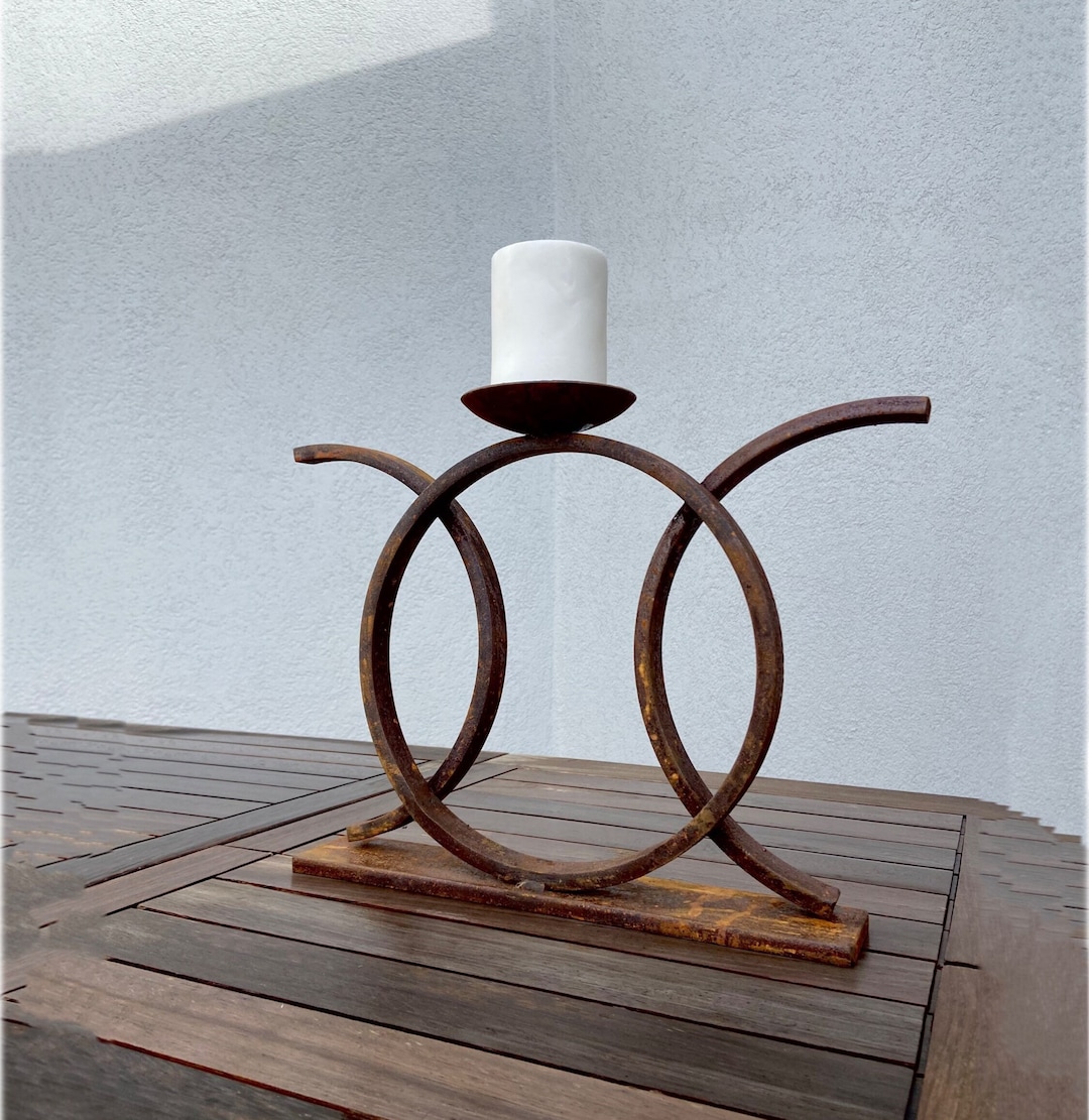 Iron Candle Holder Vintage Metal Home Decor Unique Candle Holder ...