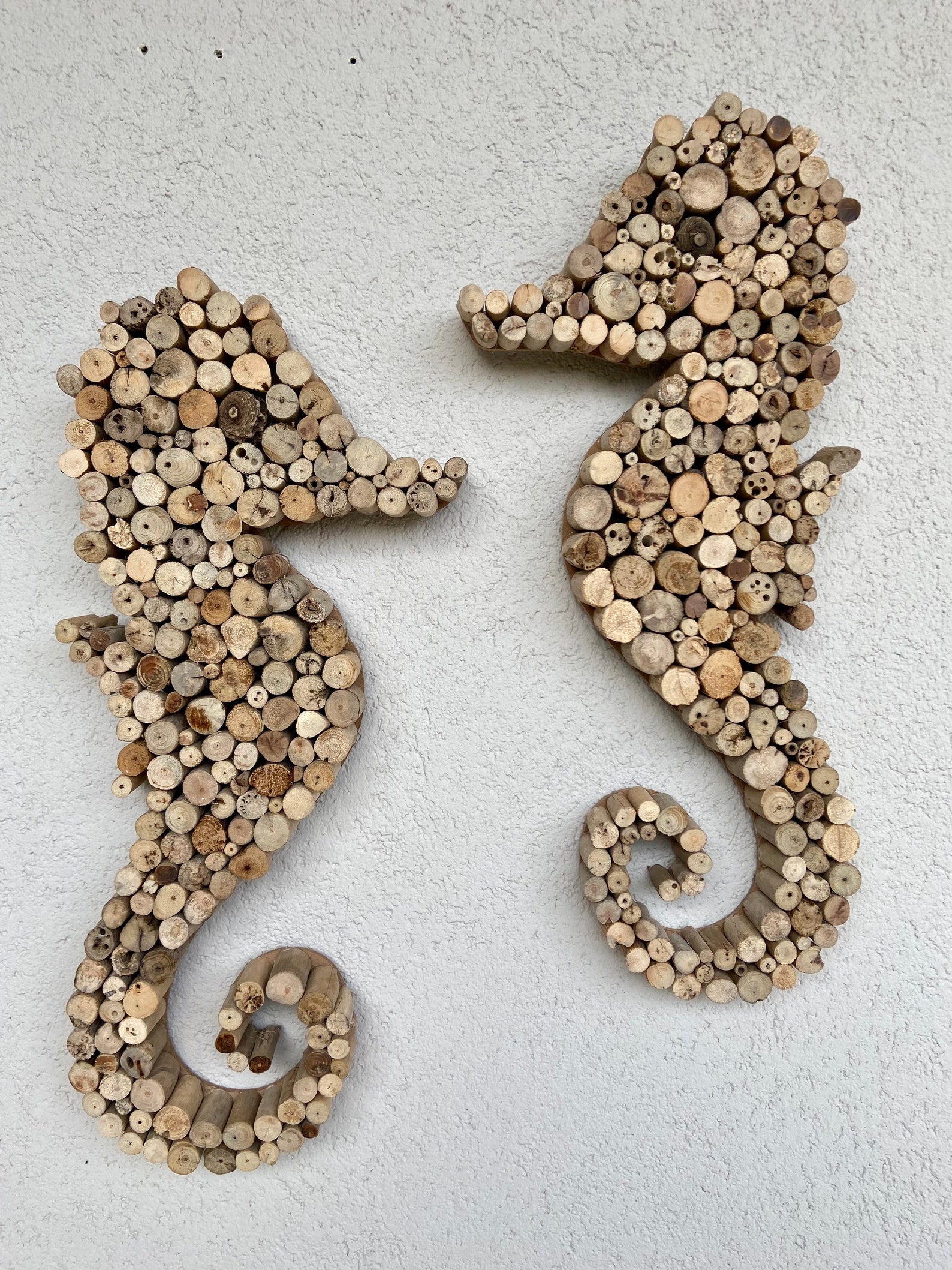 Driftwood Seahorse Wooden Wall Coastal Art Decor Seahorse Etsy