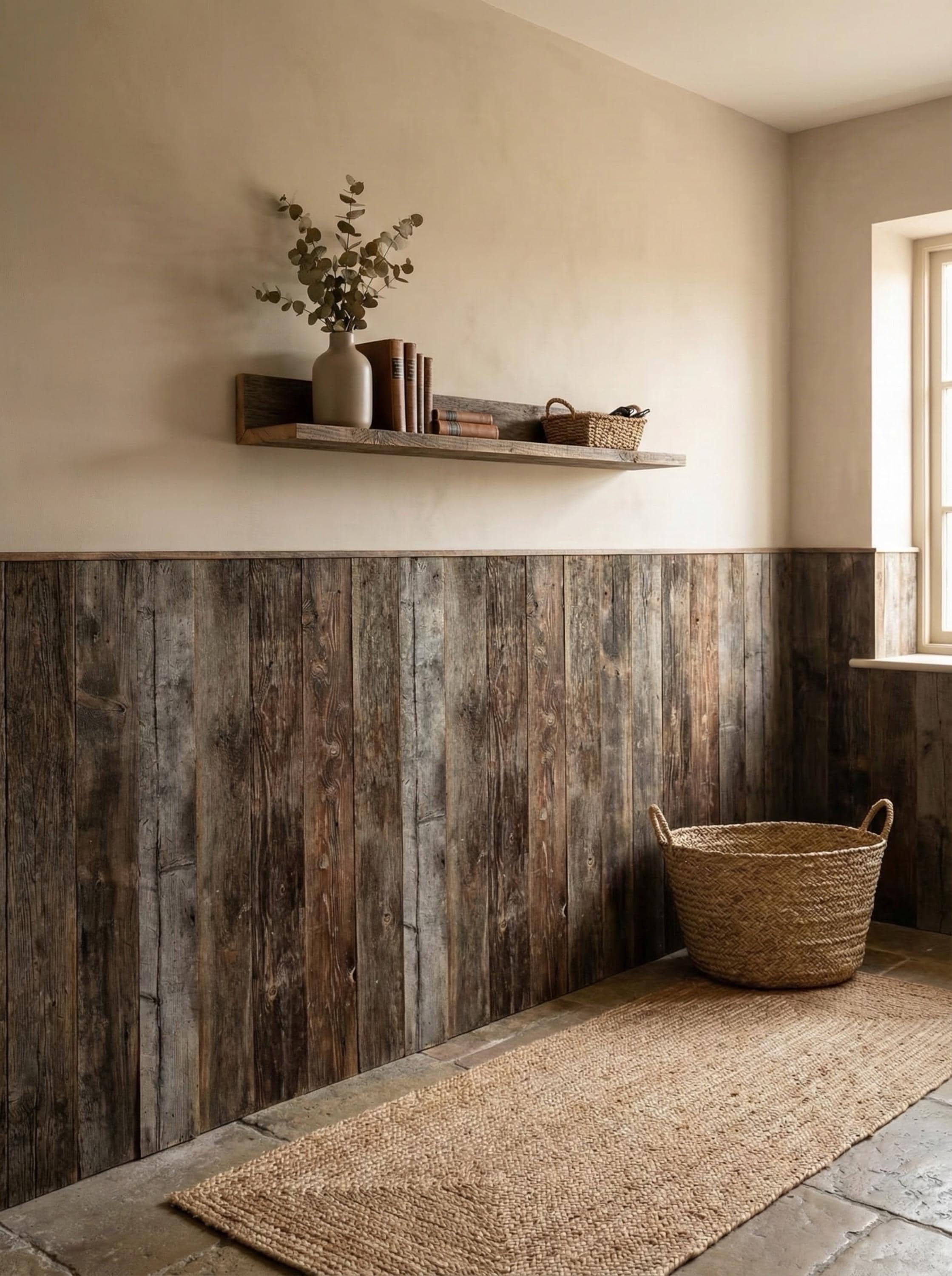 Reclaimed Barn Wood Wall Panels – Aged Grey Finish for Interior Accent ...