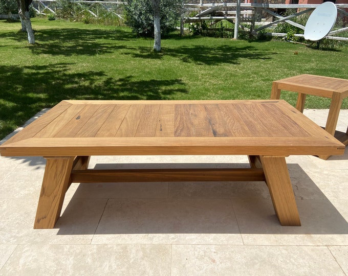 Teak Coffee Table Wood, Outdoor Coffee Table, Outdoor Patio Furniture