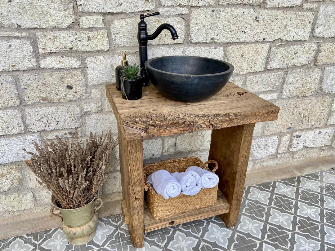 Rustic Custom Vanity Bathroom Reclaimed Wood Wood Bathroom Etsy