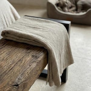 Reclaimed Oak Entry Bench – Rustic Farmhouse Hallway Furniture image 9