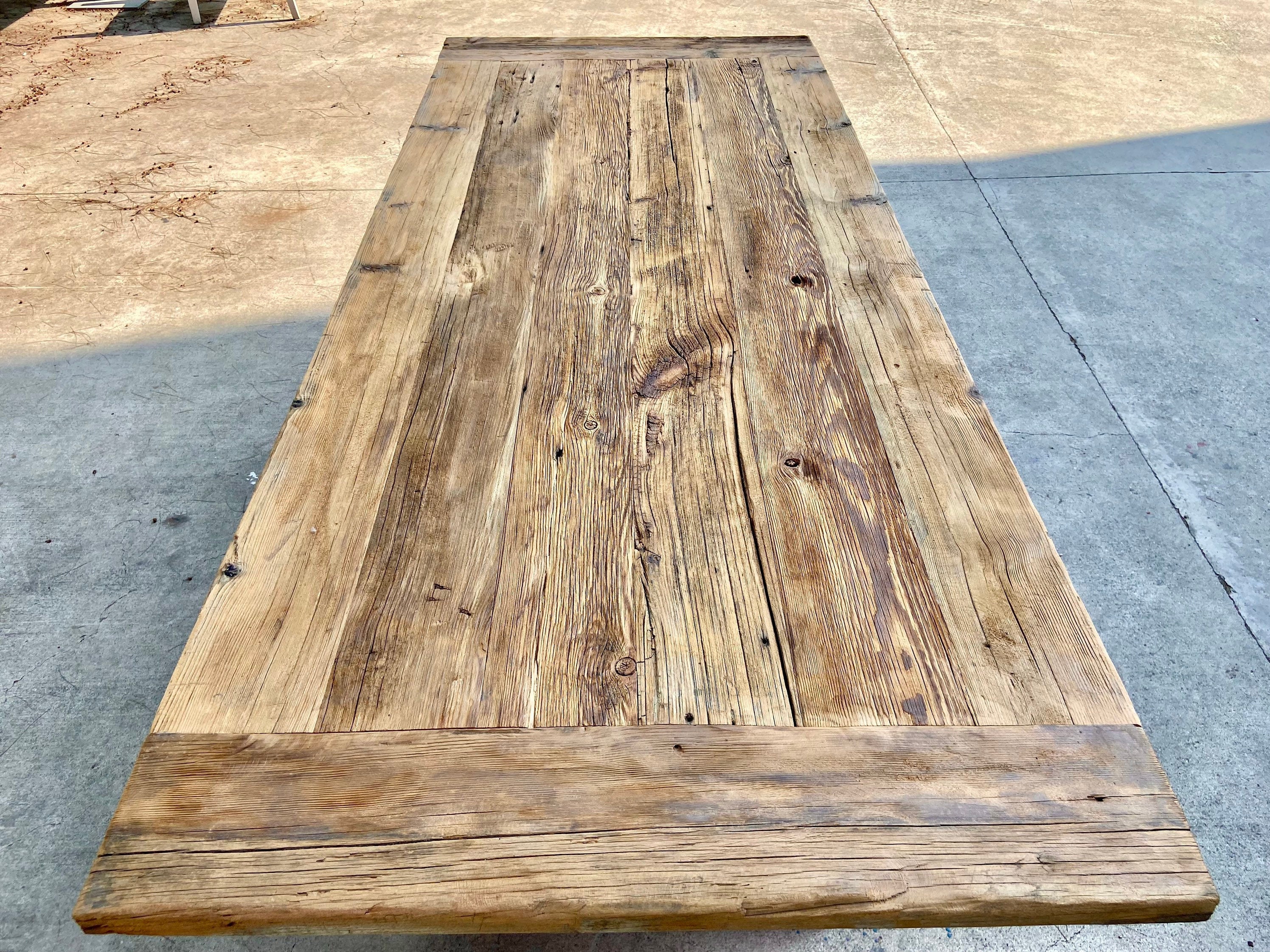 Reclaimed Oak Barn Wood Farmhouse Table Top (Only)