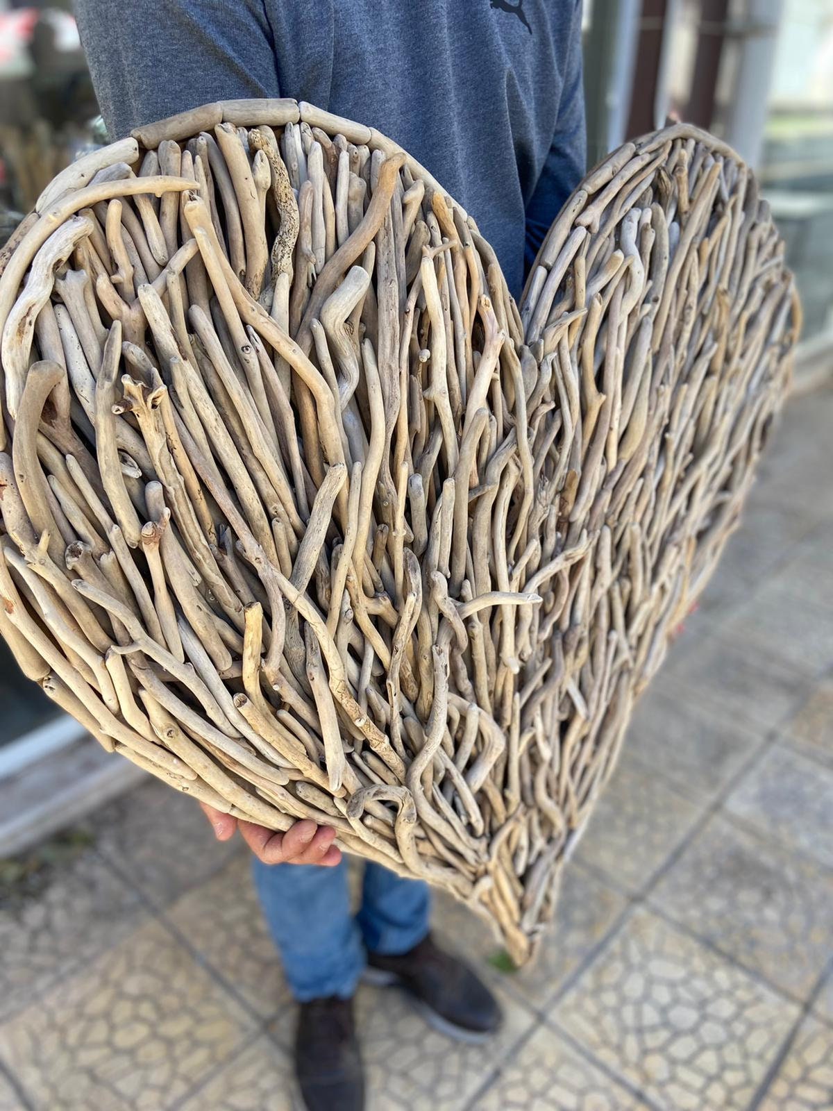 Large Wood Heart Wall Art Wooden Decor Large Wedding Decor Etsy