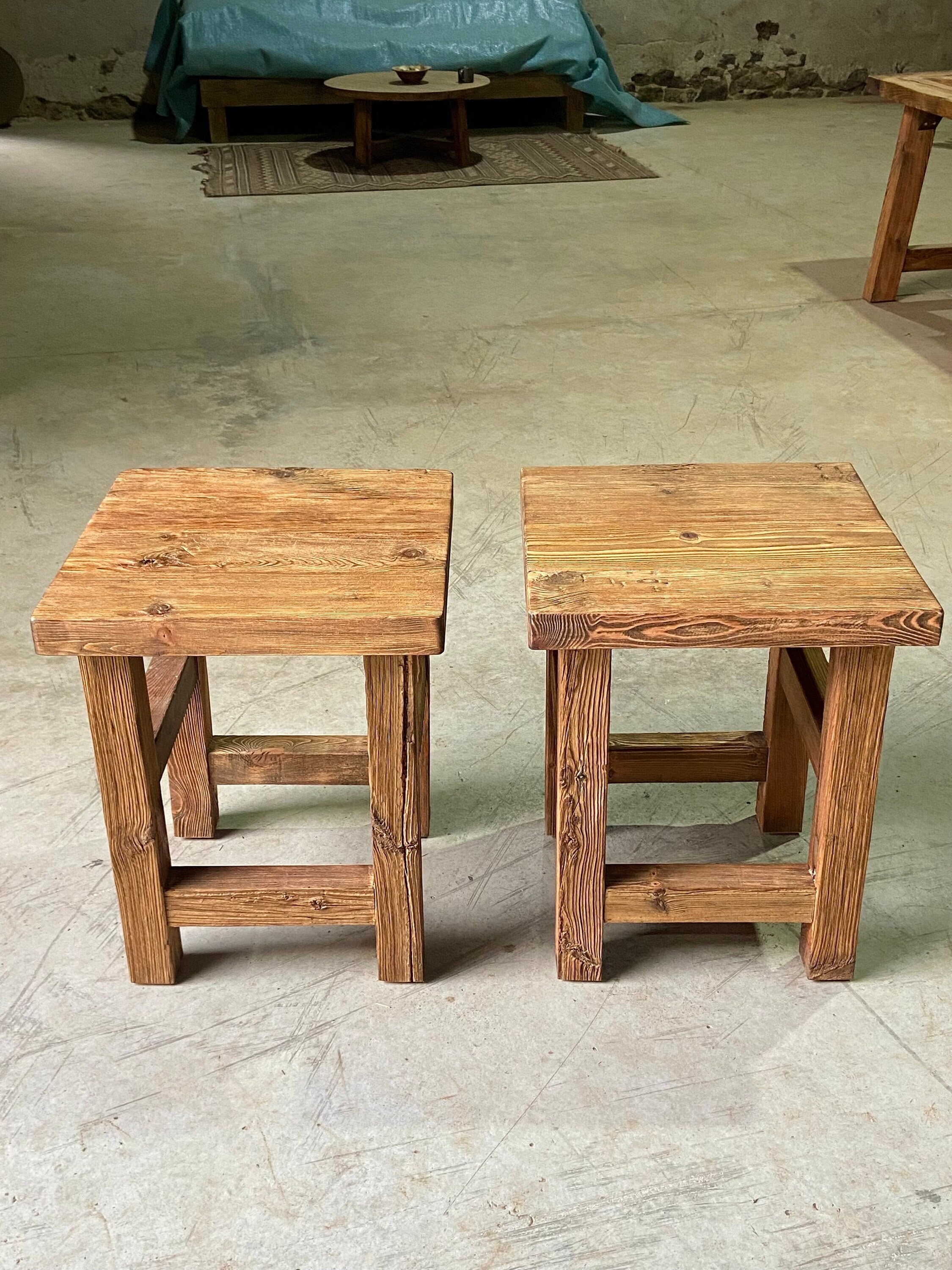 Reclaimed Wood Side Table Beautiful Small Nightstand End Accent Entry Beach  House Cabin Handmade Recycled Shabby Chic Loft Pallet Dorm Stand 