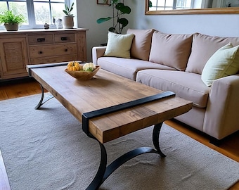 Tavolino Da Caffè Pieghevole In Legno 80x40x47 Cm - Stile Mid-Century, Gambe In Metallo, Senza Montaggio - 3