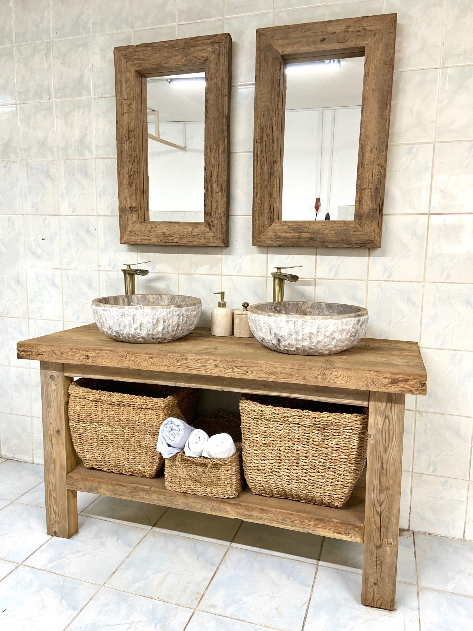 Bathroom Rustic Vanity Wood Farmhouse Decor Farmhouse Vanity - Etsy UK