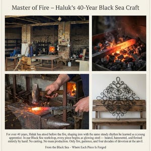 Blacksmith Crafted Wrought Iron Wall Art – Timeless Statement Piece image 6