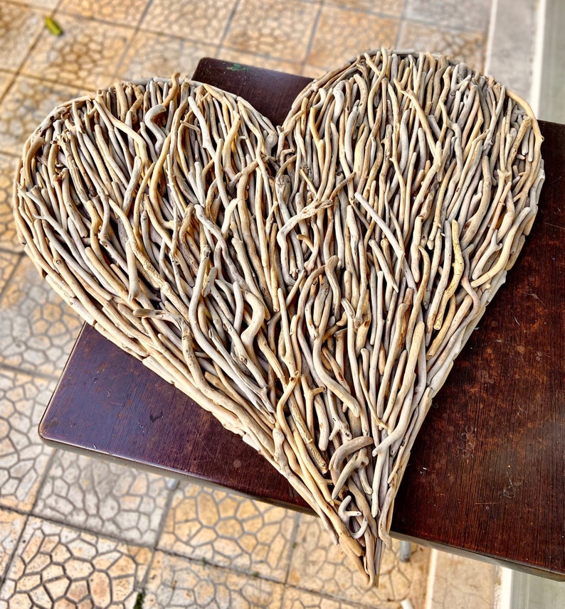 Large Wood Heart Wall Art Wooden Decor Large Wedding Decor Etsy