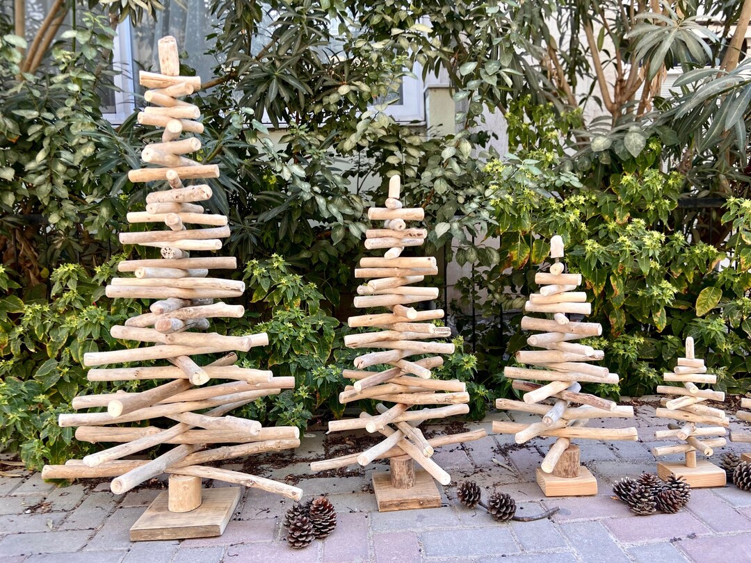 Driftwood Christmas Tree Outdoor Christmas Tree Wooden Etsy
