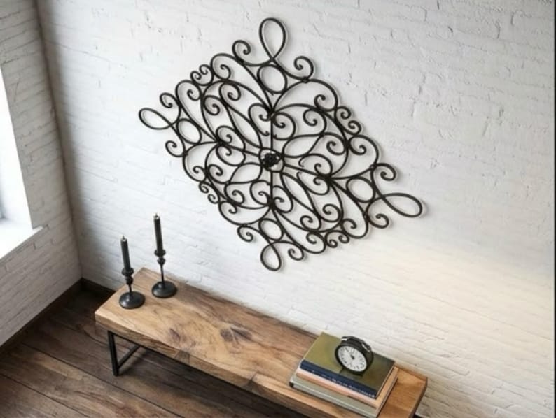 Blacksmith Crafted Wrought Iron Wall Art – Timeless Statement Piece image 18