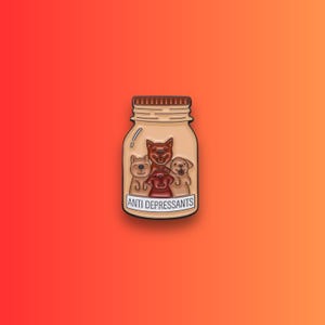 Cartoon Dogs In Jar Metal Enamel Pin – Cute Brooch Jewelry, Hat/Backpack Pins, Unique Accessories, Gift for Dog Lovers, Gift Idea