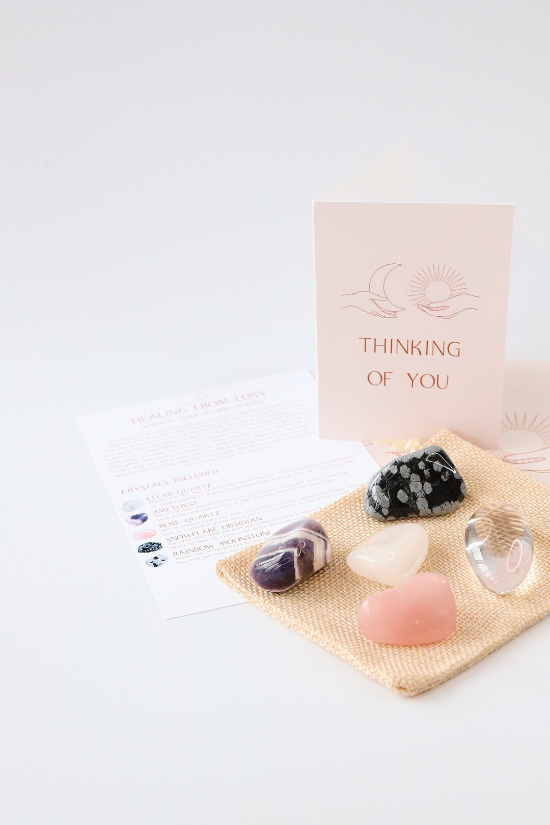 Crystals for Grief and Loss, Bereavement Crystal Kit, Beautiful