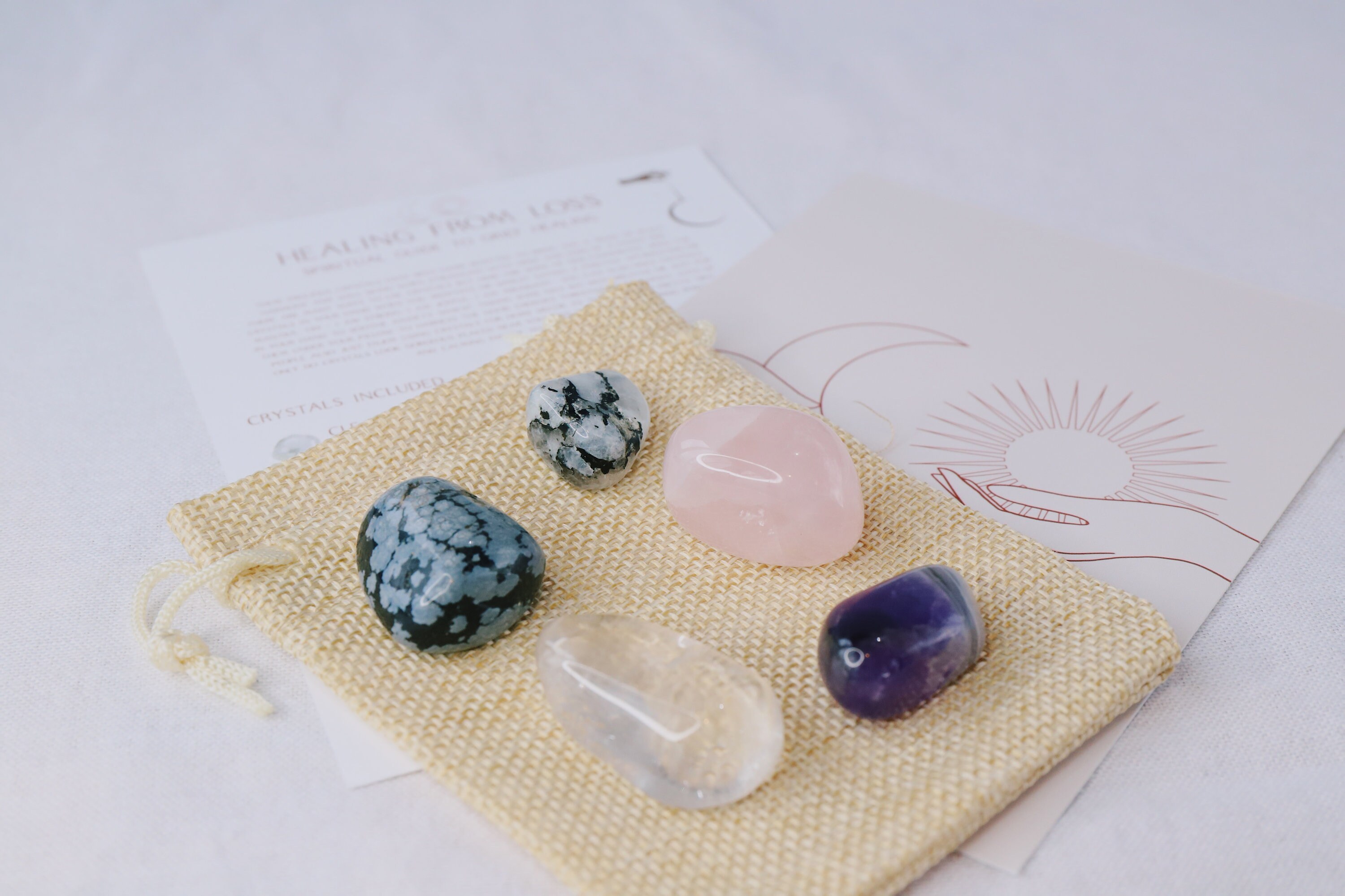 Crystals For Grief and Loss Bereavement Crystal Kit Etsy