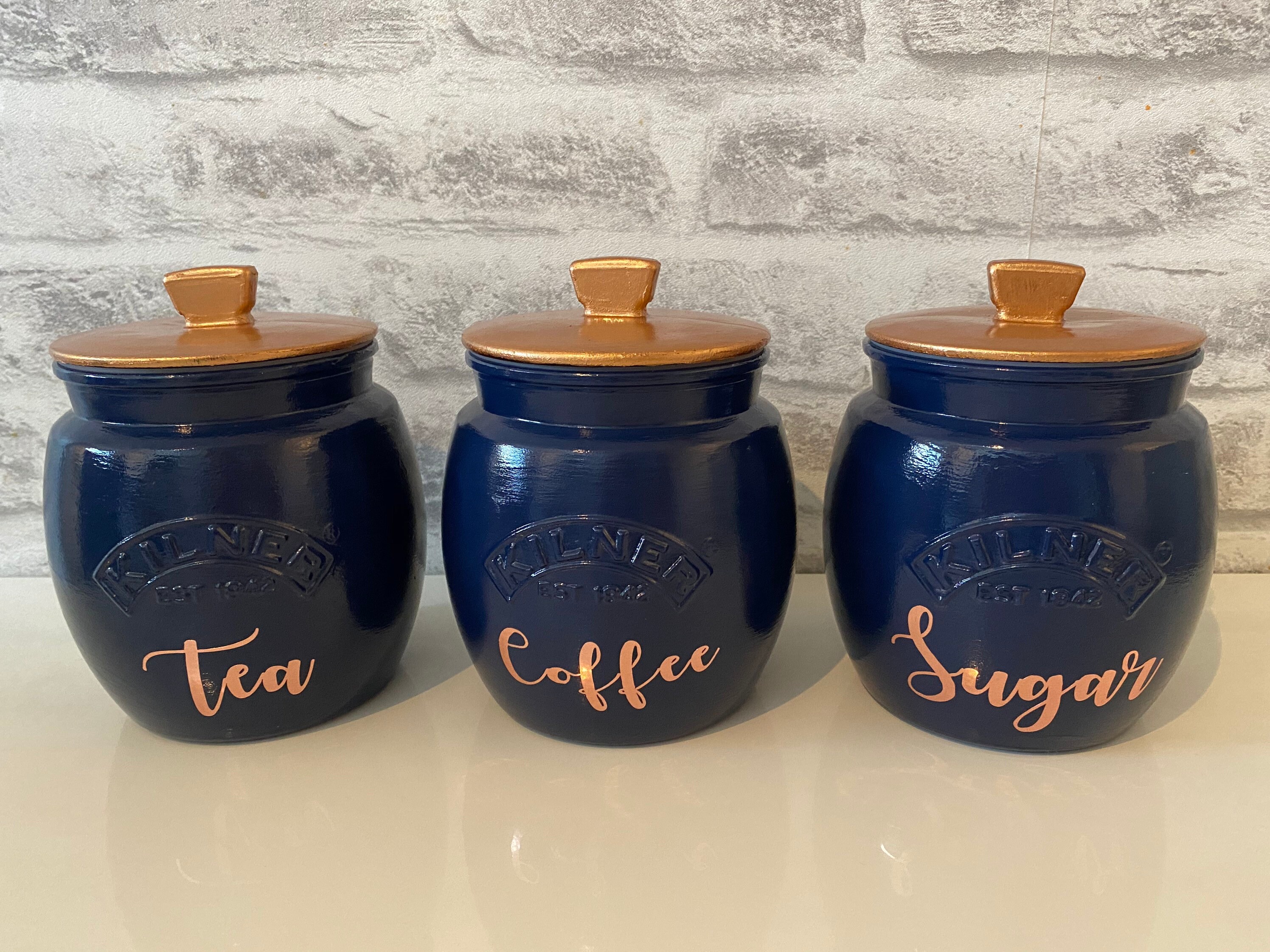 Mrs Hinch inspired Kilner Tea Coffee Sugar Canisters Etsy