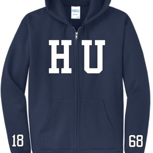 HU Zip Up Hoodie - Hampton University