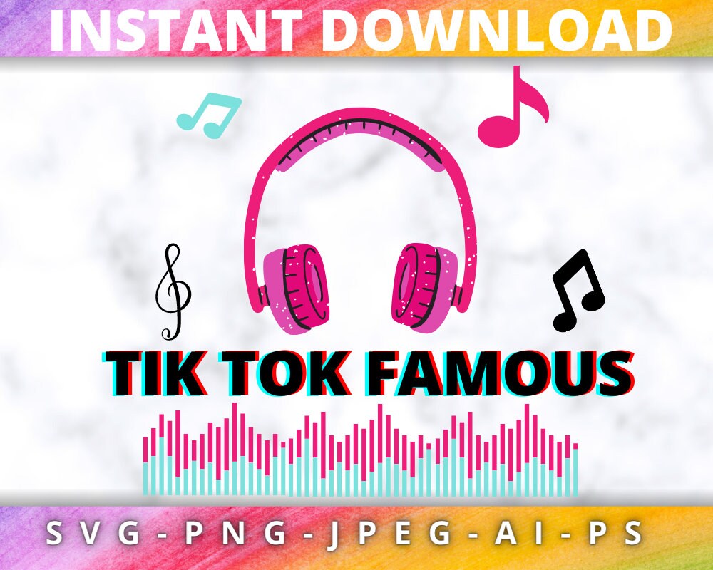 Download Tik Tok svg Tiktok svg Tik Tok famous TikTok birthday svg ...
