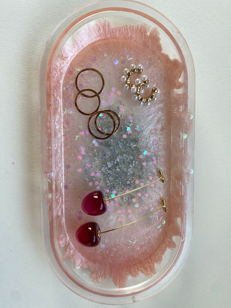 Jewellery bowl Tray Resin Art Epoxy Art Jewellery shelf Ring bowl Jewelry Tray