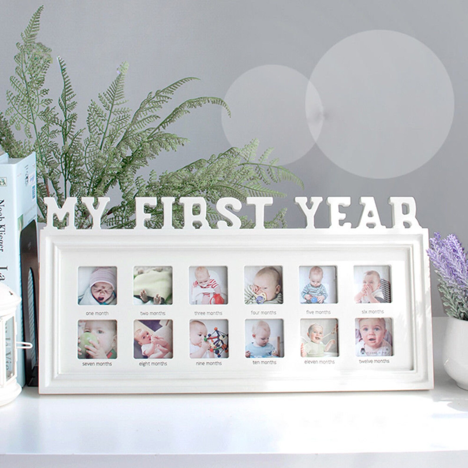 FIRST YEAR Baby Photo Frames 12 Months Picture Display Etsy