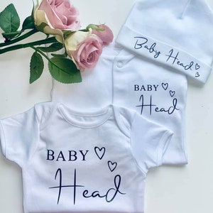 Personalised baby bundle | Baby shower gift | Personalised sleepsuit | Personalised babygrow | Hat | Bib | Vest | New born baby gift