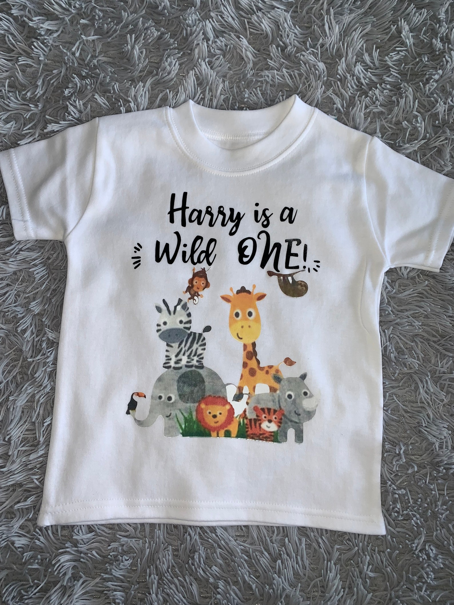 Wild one jungle theme Tshirt Etsy