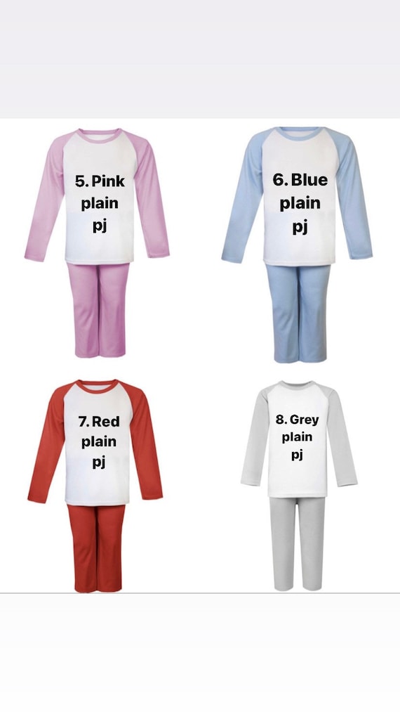Custom Toy Story Moana Birthday Pyjamas ANY IMAGE Completely