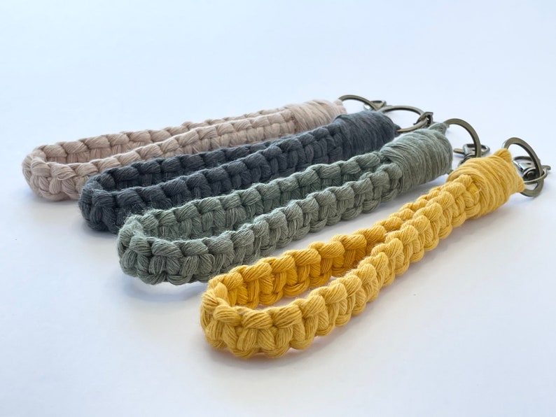 boho keychain macrame keychain Macrame wristlet