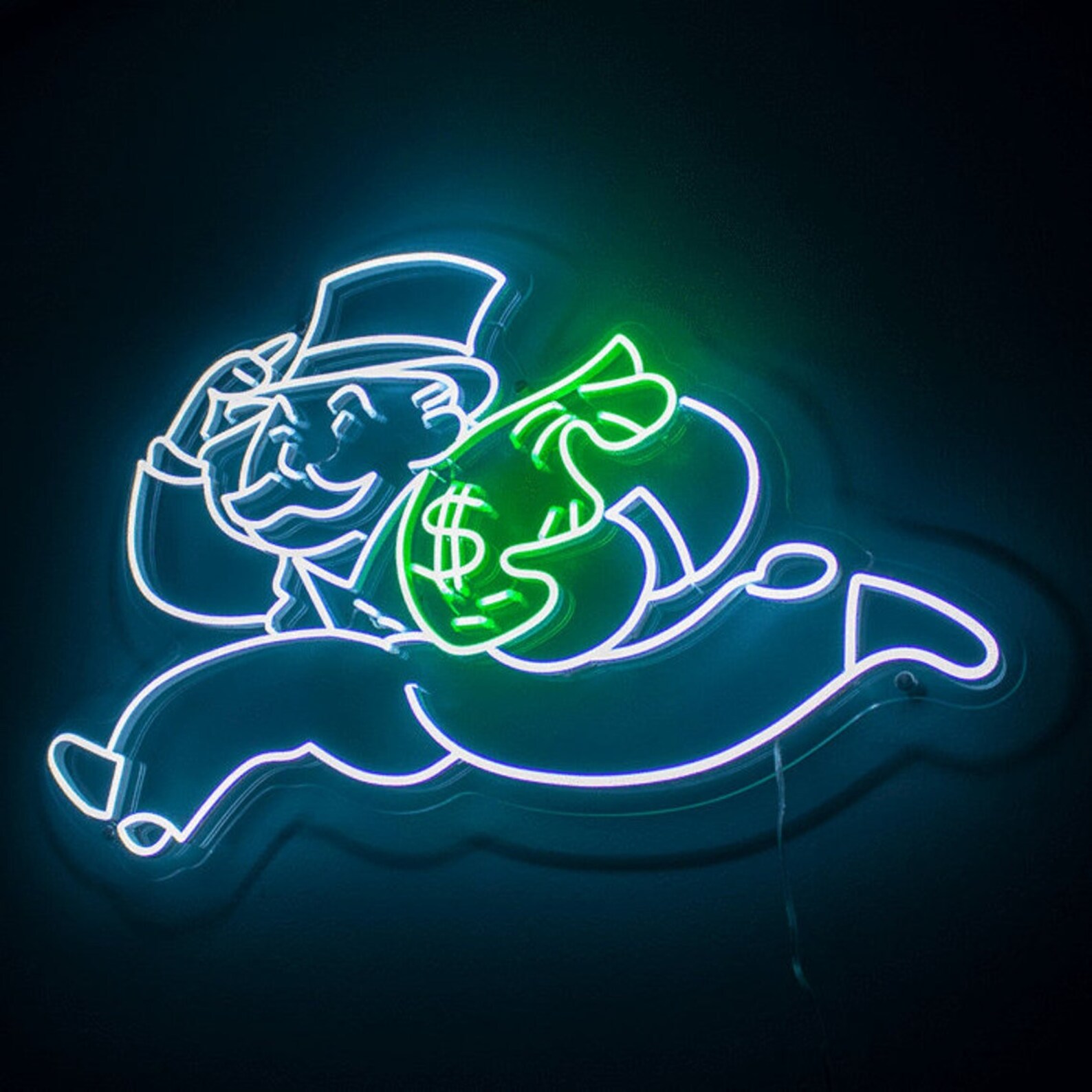 Monopoly Neon Sign Custom Neon Sign Money Man Neon Sign | Etsy