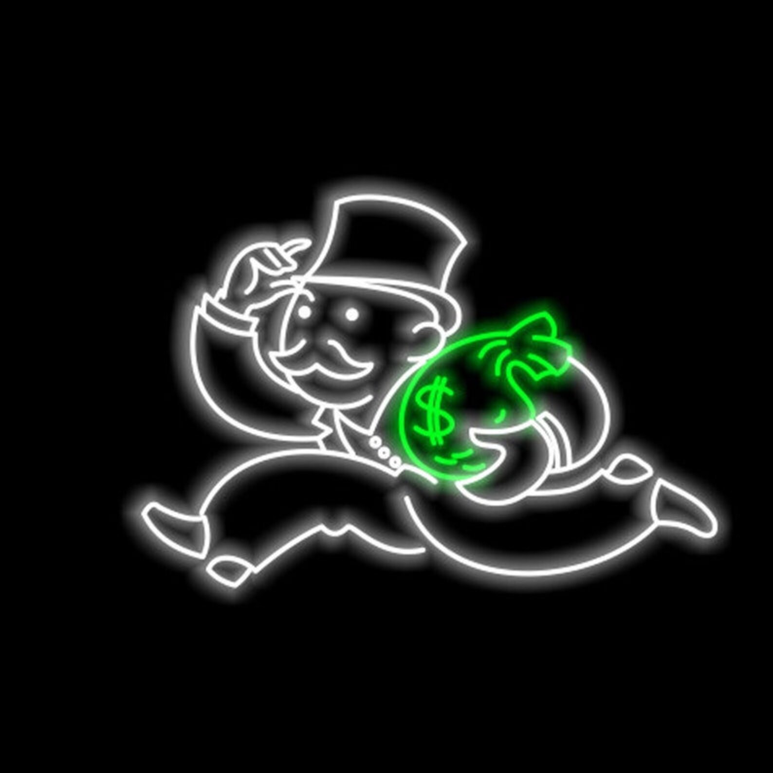Monopoly Neon Sign Custom Neon Sign Money Man Neon Sign | Etsy