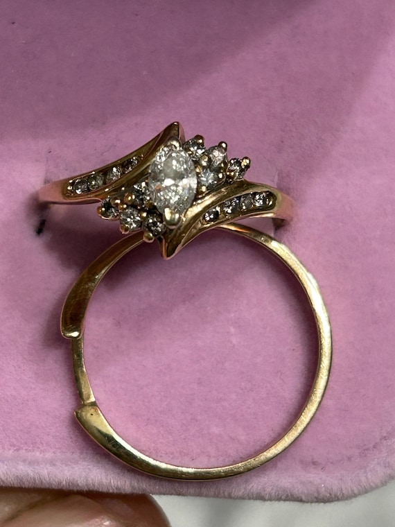 1/2 Ct Diamond wedding ring set - image 5