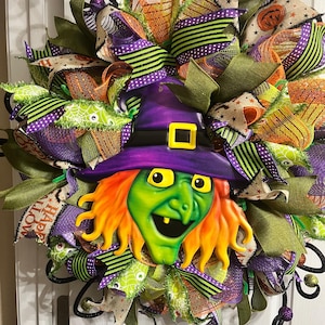 Halloween witch wreath
