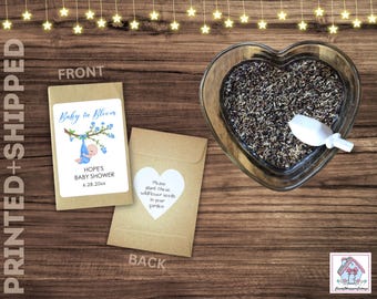 Baby Shower Seed Favors Personalized Baby in Bloom Packs