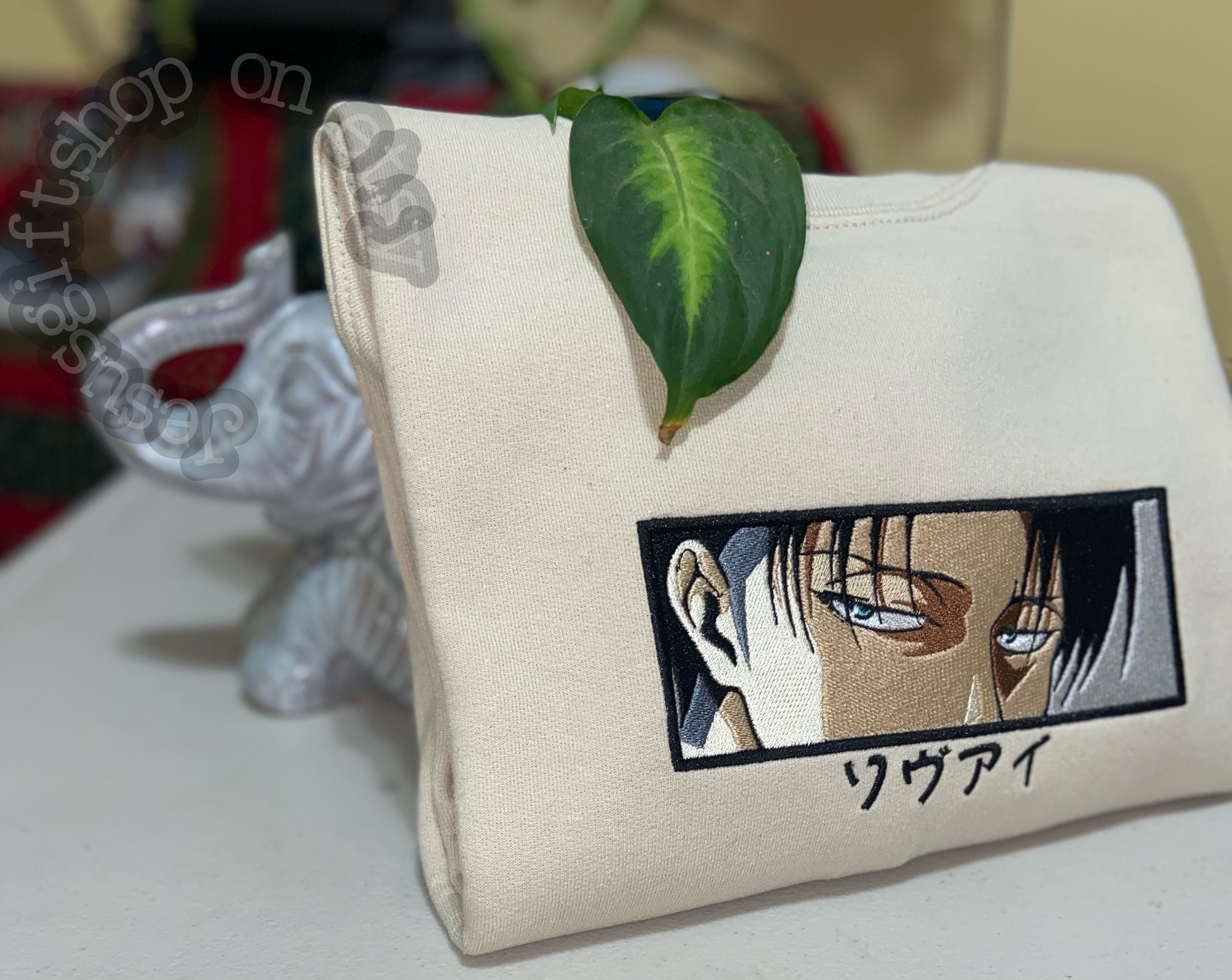 on Titan Levi Embroidered Sweatshirts 