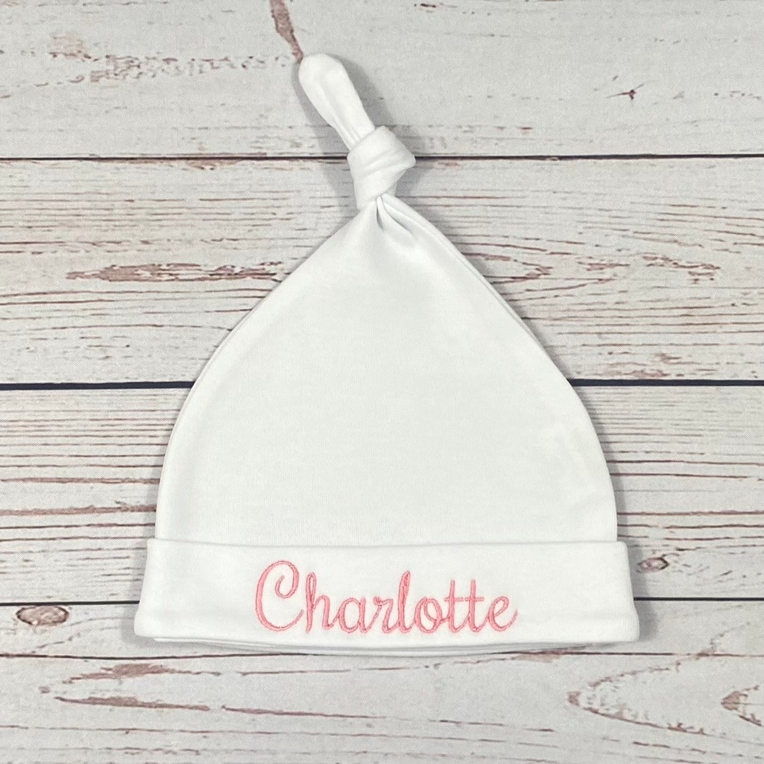 Personalized Baby Hat, Newborn Hat With Name, Baby Hospital Hat, New ...