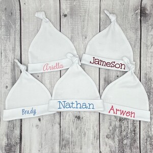 Newborn Hat With Name, Embroidered Baby Hat, Personalized Baby Hat With ...