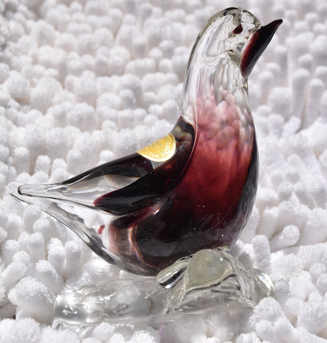 Vintage Arte Murano ICET 4 Glass Bird Figurine on Etsy