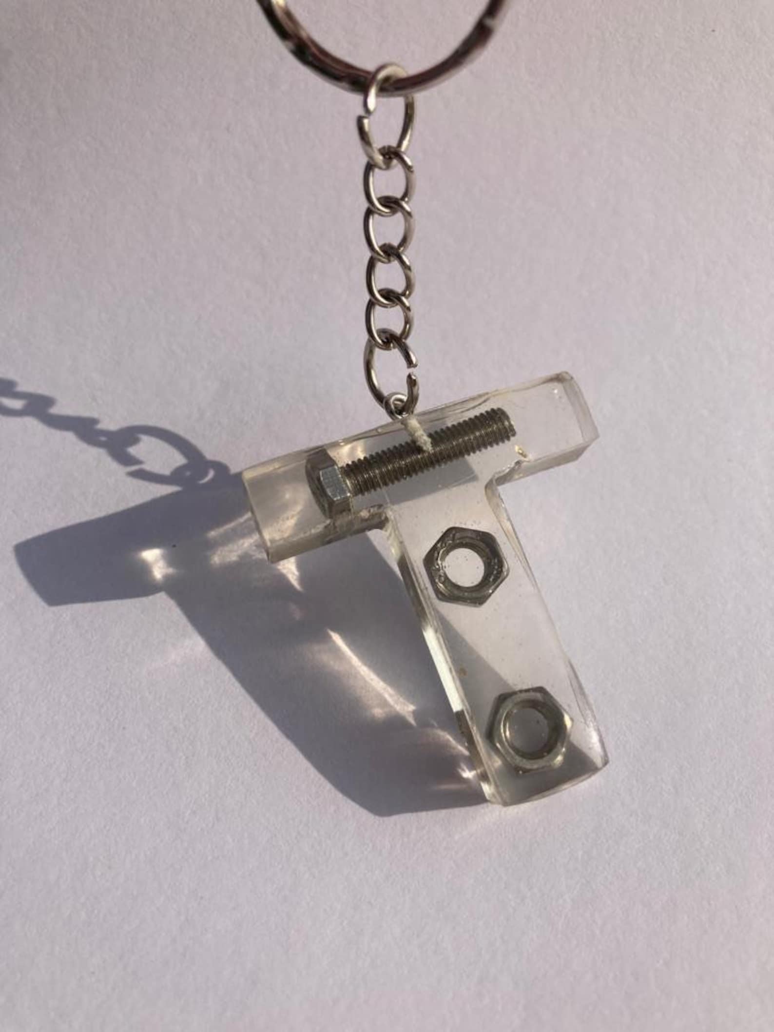 Nut and bolt resin keychain Etsy