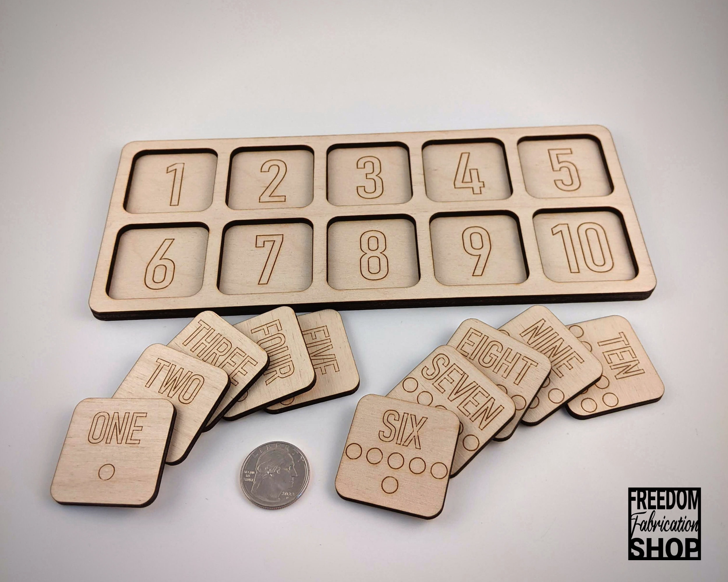 Wooden Ten Frame: Montessori Math Manipulative With Counting Tiles - Etsy