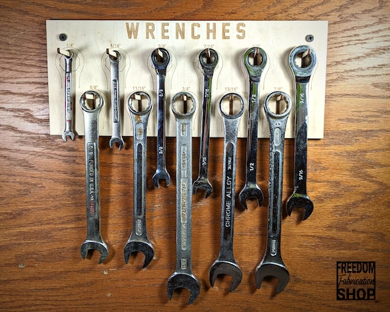 Wrench Organizer, Tool Holder, Wall Mount Tool Holder, Wrench Rack