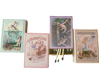 Mermaids Matchbox Collection | Handmade | You Choose | Vintage Art | Recycled Materials